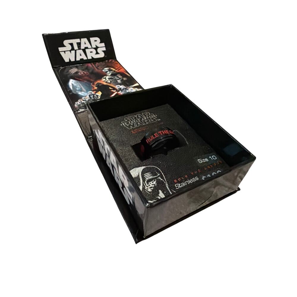 Star Wars The Force Awakens Kylo Ren Stainless Steel Ring Size 10 New NIB $100
